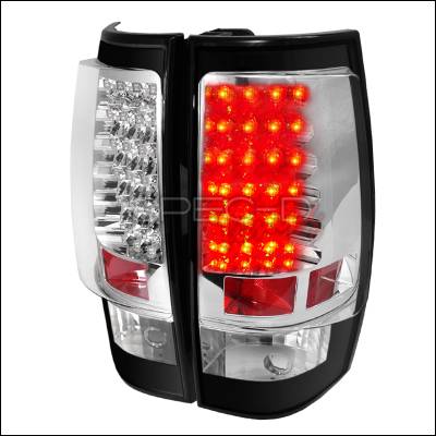 GMC Denali Spec-D LED Taillights - Black - LT-DEN07JMLED-TM