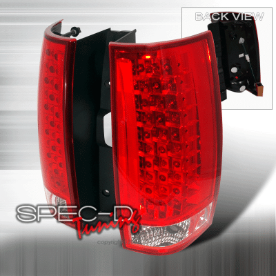 Chevrolet Tahoe Spec-D LED Taillights - Chrome - LT-DEN07RG3LED-KS