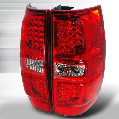 GMC Denali Spec-D LED Taillights - Red - LT-DEN07RLED-KS