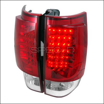 Chevrolet Tahoe Spec-D LED Taillights - Red - LT-DEN07RLED-TM