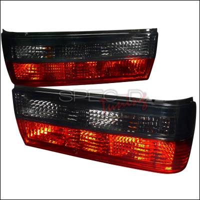 BMW 3 Series Spec-D Euro Tailights - Red & Smoked - LT-E30884RG-APC