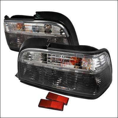 BMW 3 Series 2DR Spec-D Altezza Taillights - Chrome - LT-E362GPW-APC