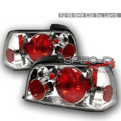 BMW 3 Series 2DR Spec-D Altezza Taillights - Chrome - LT-E362-KS