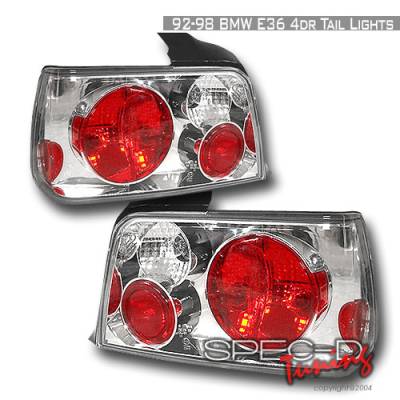 BMW 3 Series 4DR Spec-D Altezza Taillights - Chrome - LT-E364-KS