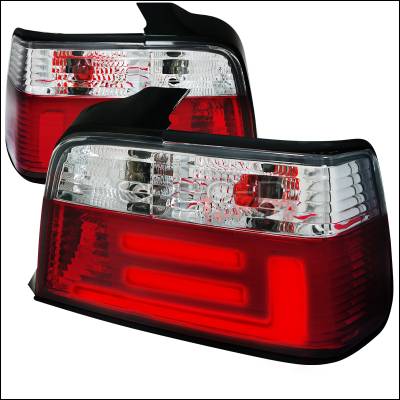 BMW 3 Series 4DR Spec-D Taillights - Red & Smoke - LT-E364RPW-F2-APC