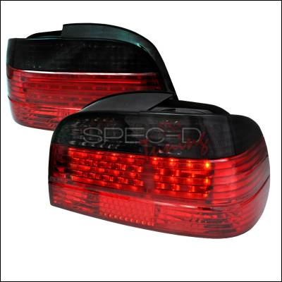 BMW 7 Series Spec-D Fiber Optic LED Taillights - Red & Smoke - LT-E384RG-F2-APC