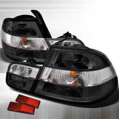 BMW 3 Series 2DR Spec-D Altezza Taillights - Chrome - LT-E462GPW-APC