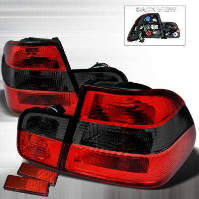 BMW 3 Series 4DR Spec-D Altezza Taillights - Red & Smoke - LT-E464RG-APC