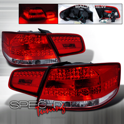 BMW 3 Series 2DR Spec-D LED Taillights - Red - LT-E9207RLED-KS