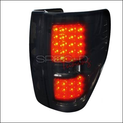 Ford F150 Spec-D LED Taillights - Smoke - LT-F15009GLED-TM