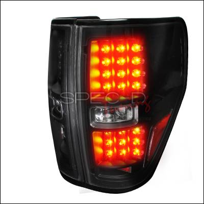 Ford F150 Spec-D LED Taillights - Black - LT-F15009JMLED-TM