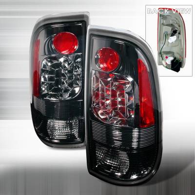 Ford F150 Spec-D LED Taillights - Smoke - LT-F15097GLED-KS