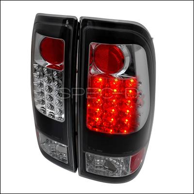 Ford F150 Spec-D LED Taillights - Black - LT-F15097JMLED-TM