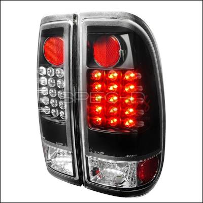 Ford F150 Spec-D LED Taillights - Black - LT-F15097JMLED-V2-TM