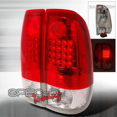 Ford F150 Spec-D LED Taillights - Red - LT-F15097RG2LED-KS