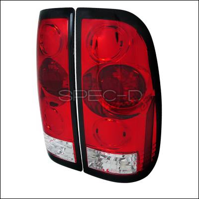 Ford F150 Spec-D LED Taillights - Red & Clear - LT-F15097RPW-APC