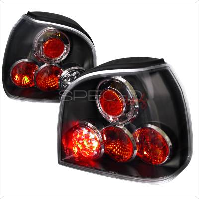 Volkswagen Golf Spec-D LED Taillights - Black Housing - LT-GLF93JMLED-TM