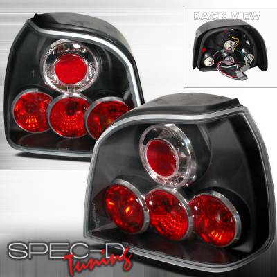 Volkswagen Golf Spec-D Altezza Taillights - Black - LT-GLF93JM-TM