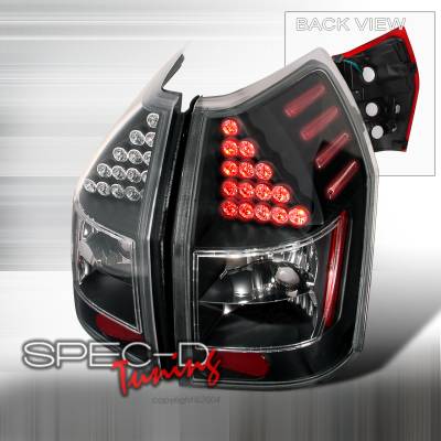 Dodge Magnum Spec-D LED Taillights - Black - LT-MAG05JMLED-KS