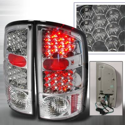 Dodge Ram Spec-D LED Taillights - Chrome - LT-RAM02CLED-KS