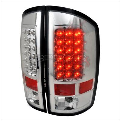 Dodge Ram Spec-D LED Taillights - Chrome - LT-RAM02CLED-TM