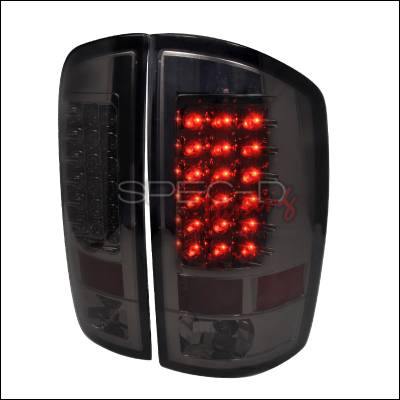 Dodge Ram Spec-D LED Taillights - Smoke - LT-RAM02GLED-TM