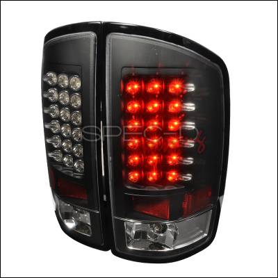 Dodge Ram Spec-D LED Taillights - Black - LT-RAM02JMLED-TM