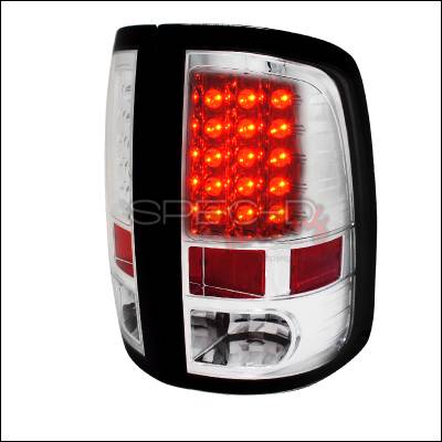 Dodge Ram Spec-D LED Taillights - Chrome Housing - LT-RAM09CLED-TM