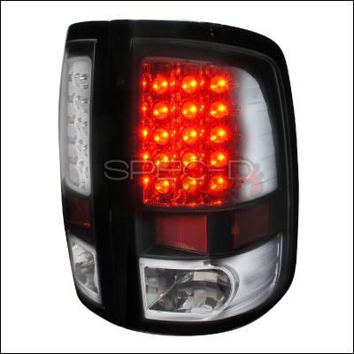 Dodge Ram Spec-D LED Taillights - Black Housing - LT-RAM09JMLED-TM