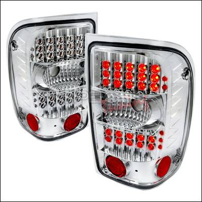 Ford Ranger Spec-D LED Taillights - Chrome - LT-RAN01CG2LED-KS