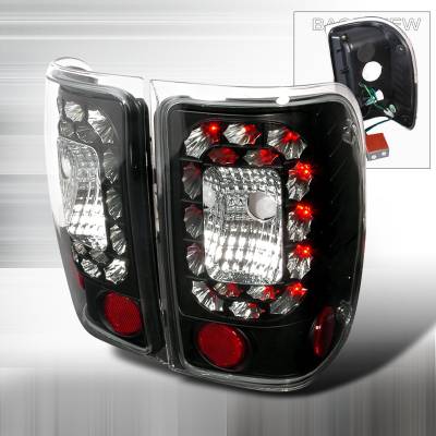 Ford Ranger Spec-D LED Taillights - Black - LT-RAN01JMLED-KS