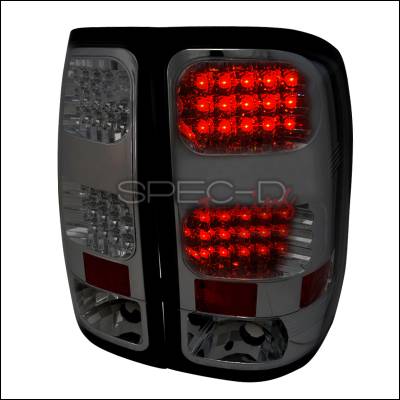 GMC Sierra Spec-D LED Taillights - Smoke - LT-SIE07GLED-TM