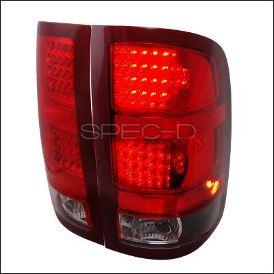 GMC Sierra Spec-D LED Taillights - Black - LT-SIE07JMLED-KS