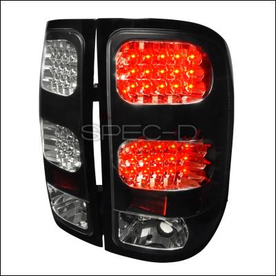 GMC Sierra Spec-D LED Taillights - Black - LT-SIE07JMLED-TM