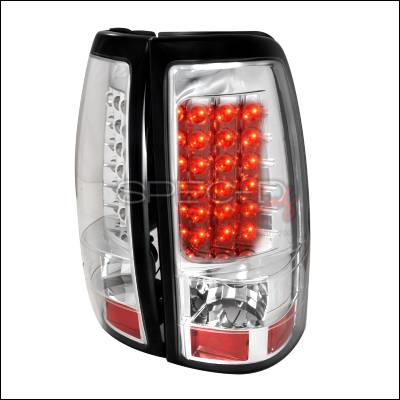 Chevrolet Silverado Spec-D LED Taillights - Chrome - LT-SIV03CLED-TM