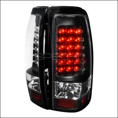 Chevrolet Silverado Spec-D LED Taillights - Black - LT-SIV03JMLED-TM