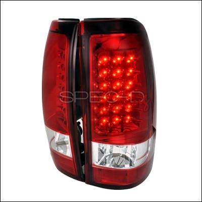 Chevrolet Silverado Spec-D LED Taillights - Red - LT-SIV03RLED-TM