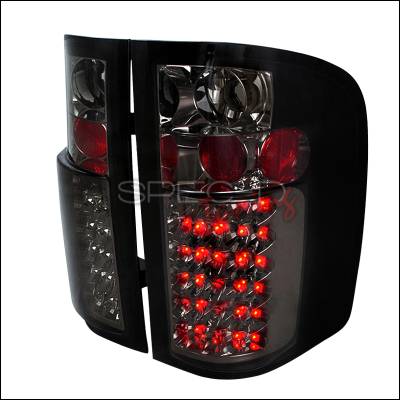 Chevrolet Silverado Spec-D LED Taillights - Smoke - LT-SIV07GLED-TM