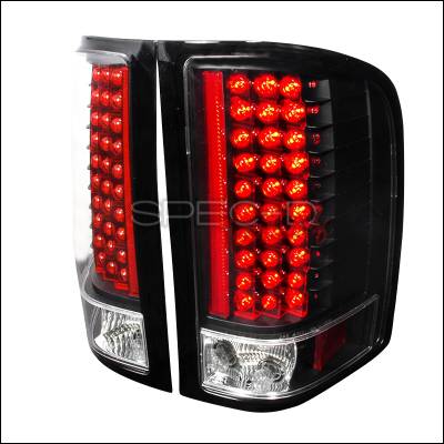 Chevrolet Silverado Spec-D LED Taillights - Black - LT-SIV07JMLED-KS