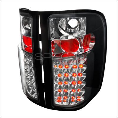 Chevrolet Silverado Spec-D LED Taillights - Black - LT-SIV07JMLED-TM