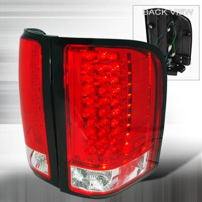 Chevrolet Silverado Spec-D LED Taillights - Red - LT-SIV07RLED-KS