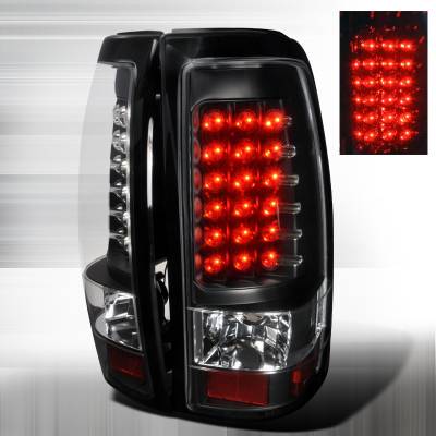 Chevrolet Silverado Spec-D LED Taillights - Black - LT-SIV99JMLED-TM