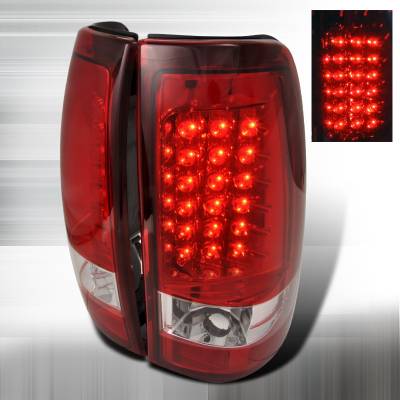 Chevrolet Silverado Spec-D LED Taillights - Red - LT-SIV99RLED-TM