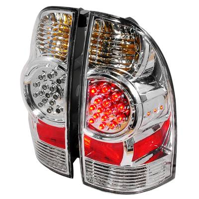 Toyota Tacoma Spec-D LED Taillights - Chrome - LT-TAC06CLED-KS