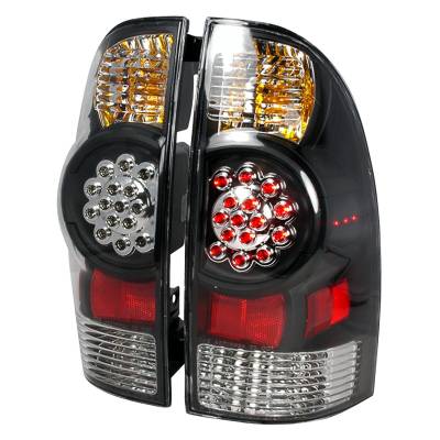 Toyota Tacoma Spec-D LED Taillights - Black - LT-TAC06JMLED-KS