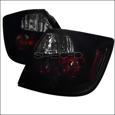 Scion tC Spec-D Euro Taillights - Glossy - Black Housing with Smoke Lens - LT-TC04BB-TM