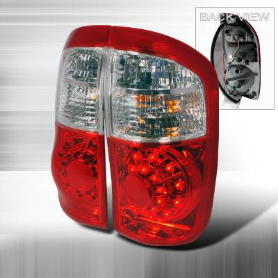 Toyota Tundra Spec-D LED Taillights - Red - LT-TUN00RLED-KS