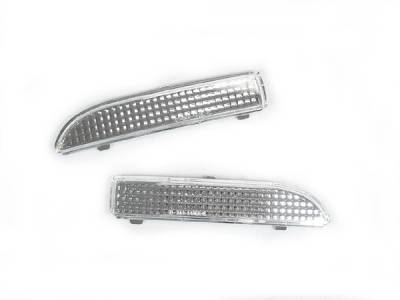 BMW E46 2D/Cabrio Crystal Clear DEPO Rear Bumper Reflector