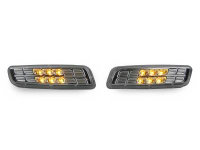 Lexus IS300/Gs300/400/430 Crystal Clear Amber Led DEPO Front Bumper Side Marker