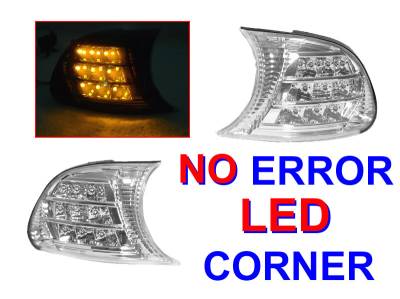 BMW E46 2D/Cabrio Crystal Clear Amber DEPO Led Corner Lights